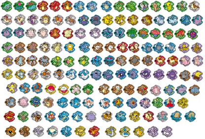 Pokemon 151 Journey Simplified Chinese Fridge Magnet Set