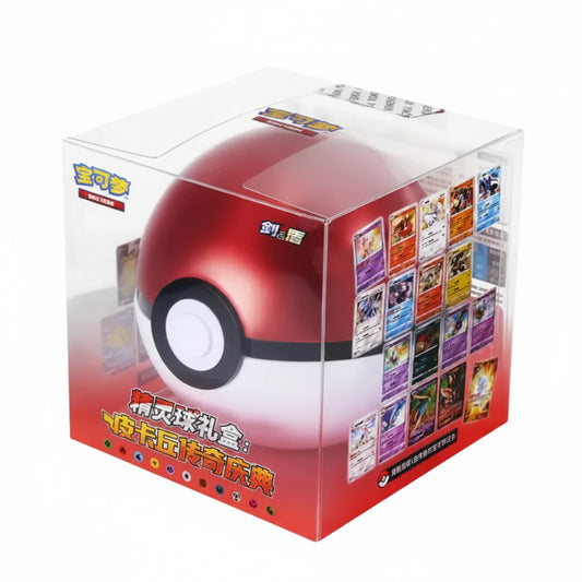 Chinese red primordial arts pokeball 25th anniversary 